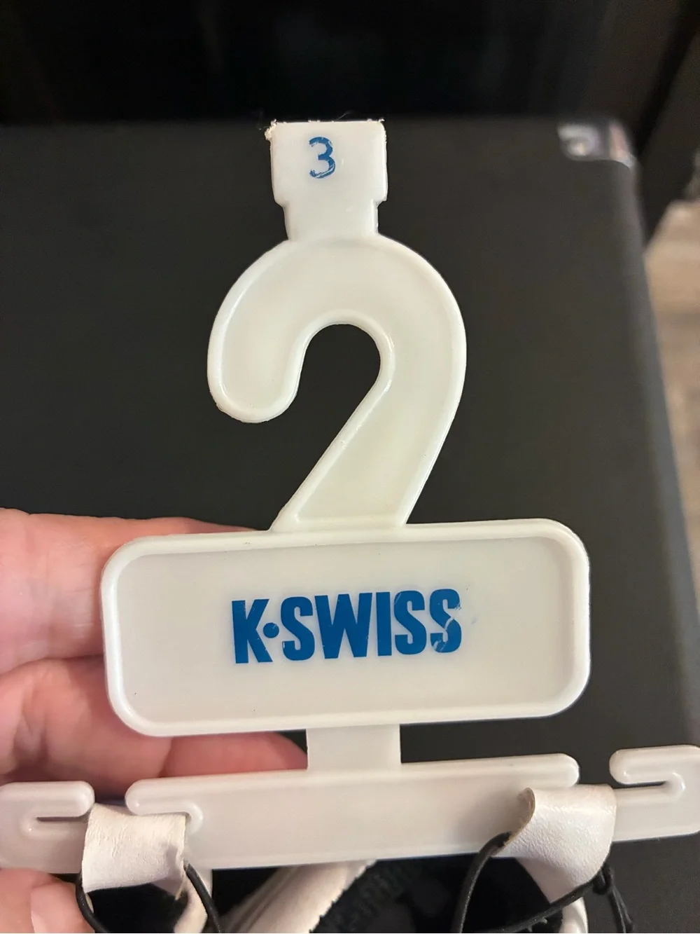 K-Swiss Kids Black and White Double Velcro Sneakers